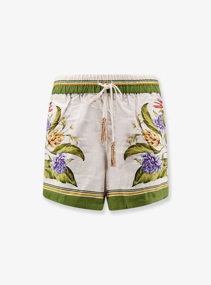 Farm Rio Tropical Scarf Linen And Viscose Shorts Tropicalscarfsand