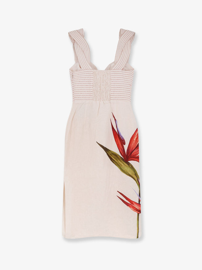 Farm Rio Strelizia Linen Dress