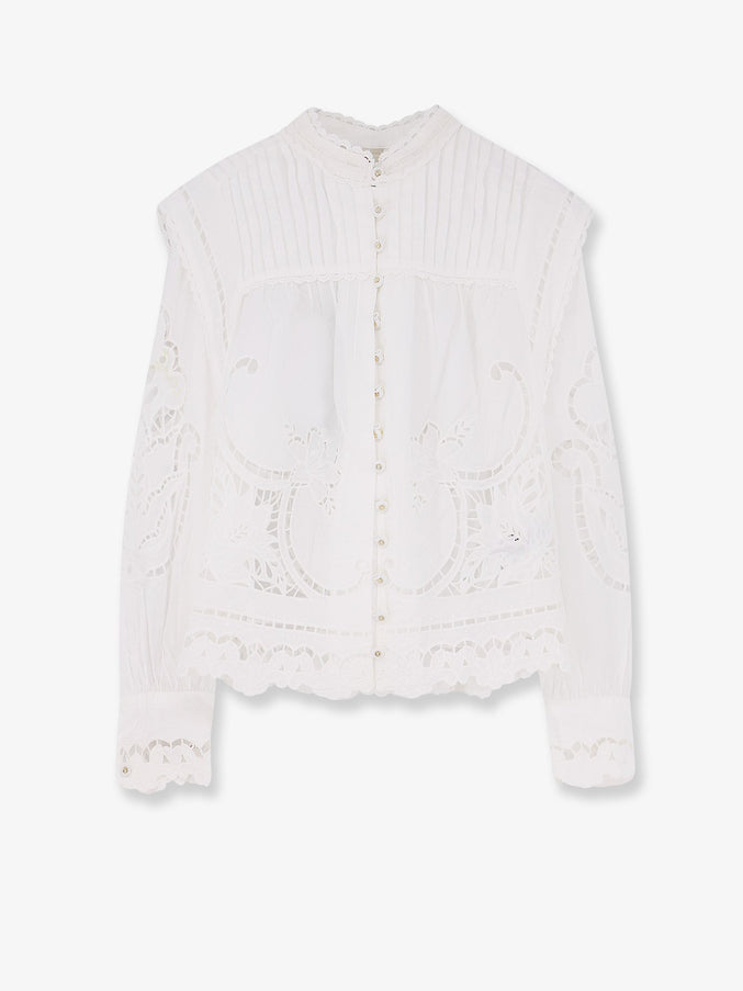 Farm Rio Richilieu Organic Cotton Shirt Off-White