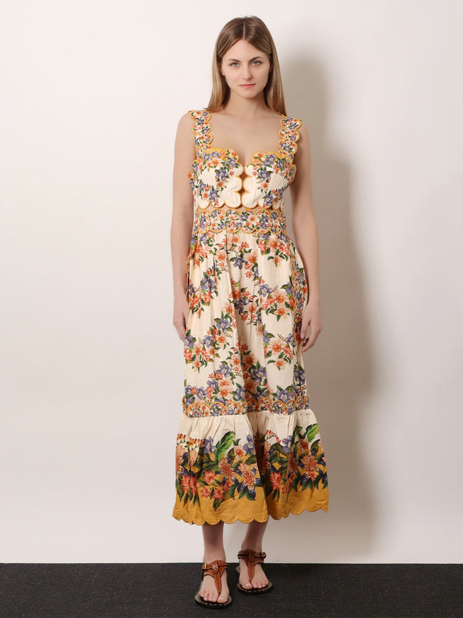Farm Rio Hilo Multicolor Linen And Viscose