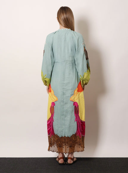 Farm Rio Usiacuri Lino And Viscose Dress