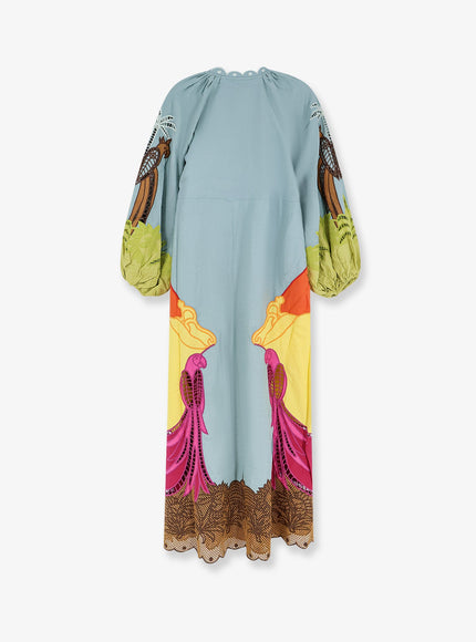Farm Rio Usiacuri Lino And Viscose Dress