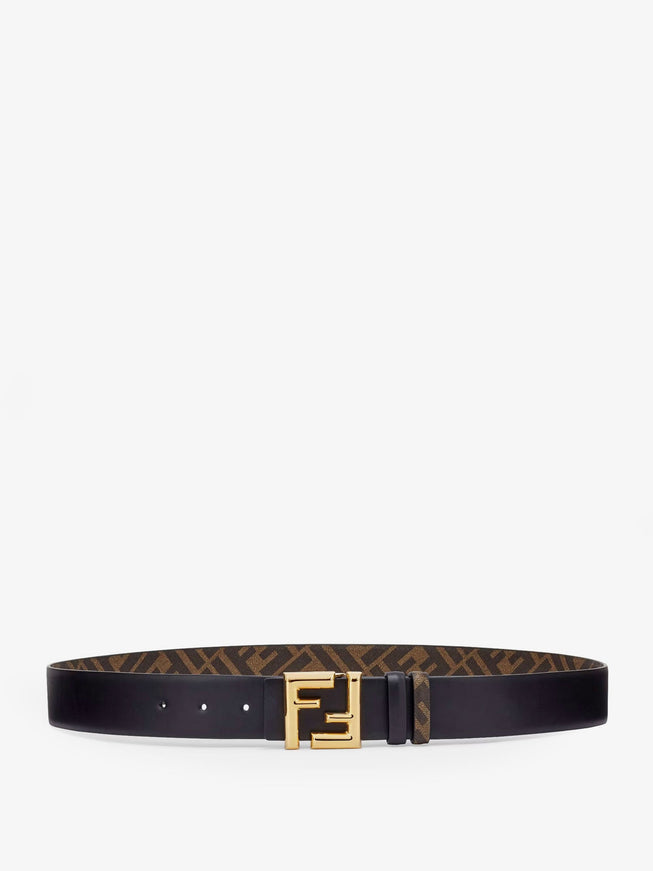Fendi Rounded Reversible Belt Nero+Tab.mr+Os