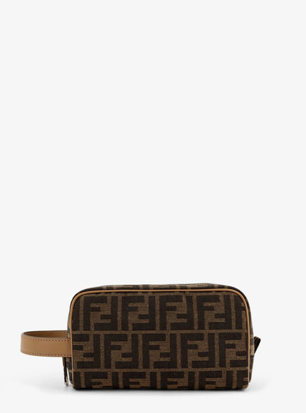 Fendi Beauty Small In Ff Jacquard Fabric Uni Tbmr+Sand+Pal