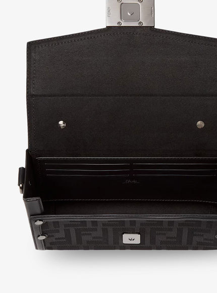 Fendi Baguette Soft Trunk Ff Fabric Crossbody Bag