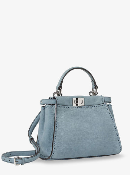 Fendi Peekaboo Mini Leather Crossbody Bag