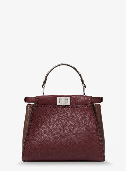 Fendi Peekaboo Mini Leather Crossbody Bag