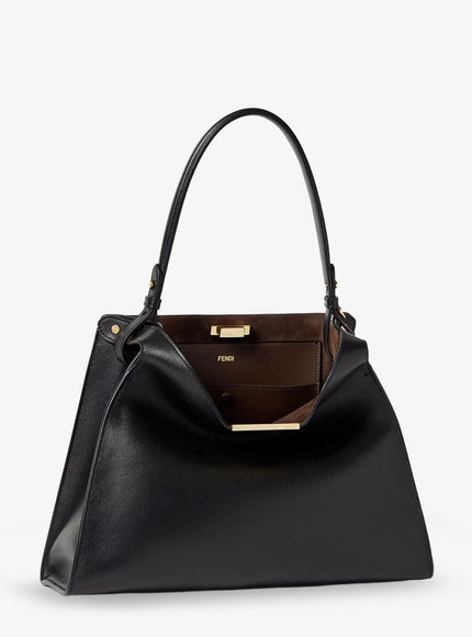 Fendi Fend Way Medium Leather Shoulder Bag With Contrasting Lining