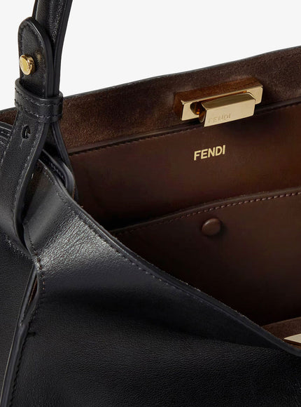 Fendi Fend Way Medium Leather Shoulder Bag With Contrasting Lining