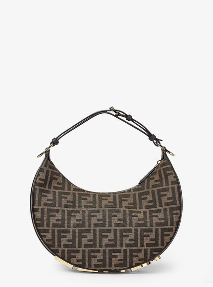 Fendi Fendigraphy Small Ff Jacquard Fabric Handbag