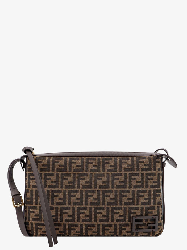 Fendi Simply Medium Ff Jacquard Fabric Crossbody Bag Uni T.moro