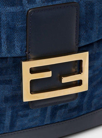 Fendi Leather Backpack With Metal Ff Logo Detail