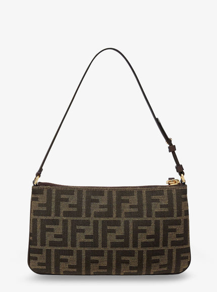Fendi Flat Ff Fabric Shoulder Bag