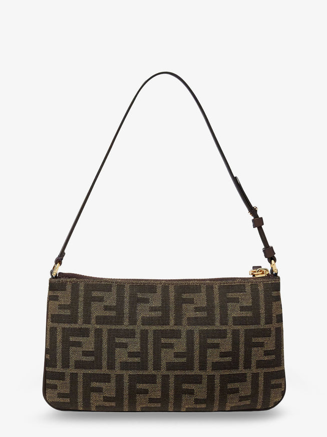 Fendi Flat Ff Fabric Shoulder Bag