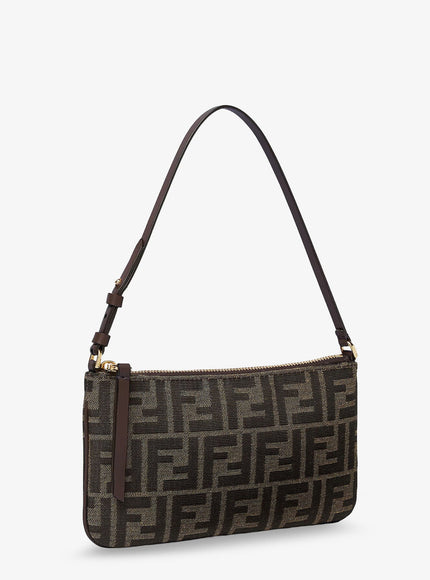 Fendi Flat Ff Fabric Shoulder Bag
