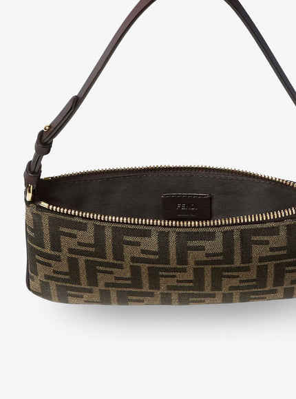 Fendi Flat Ff Fabric Shoulder Bag