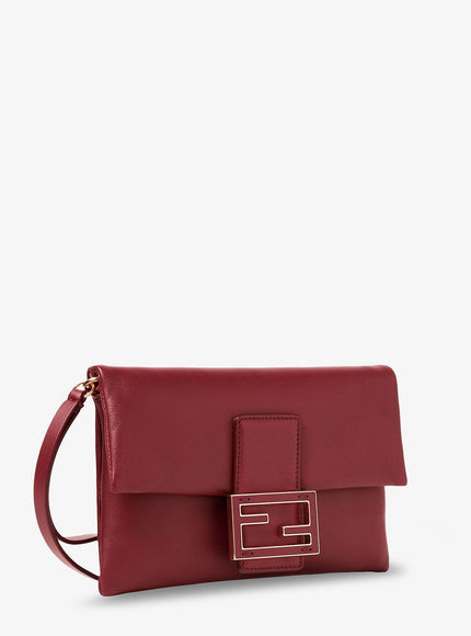Fendi Mamma Baguette Leather Crossbody Bag