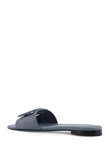 Fendi Baguette Leather Sandals