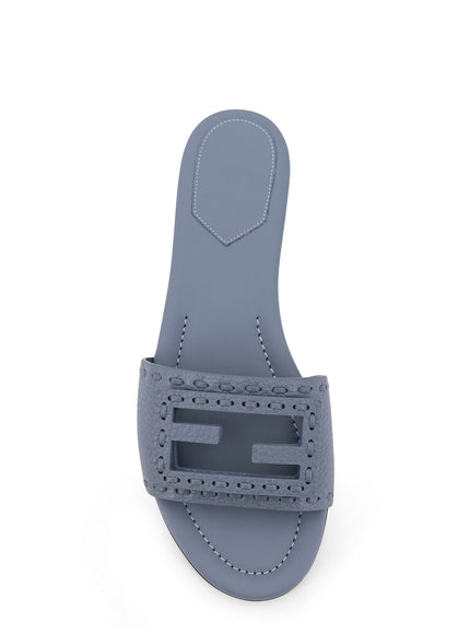 Fendi Baguette Leather Sandals