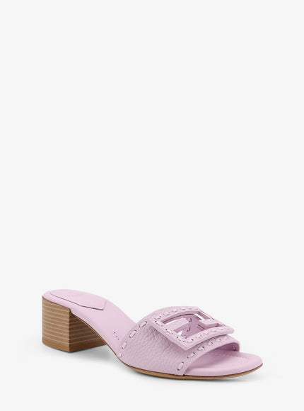 Fendi Leather Baguette Sandals