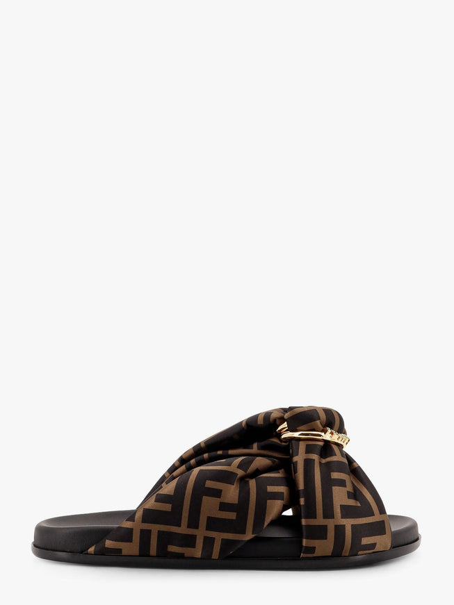 Fendi Slide Feel Satin Tabacco Nero