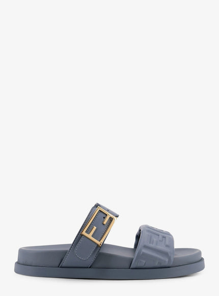 Fendi Fendi Feel Low Leather Sandals Mercurio Mercurio