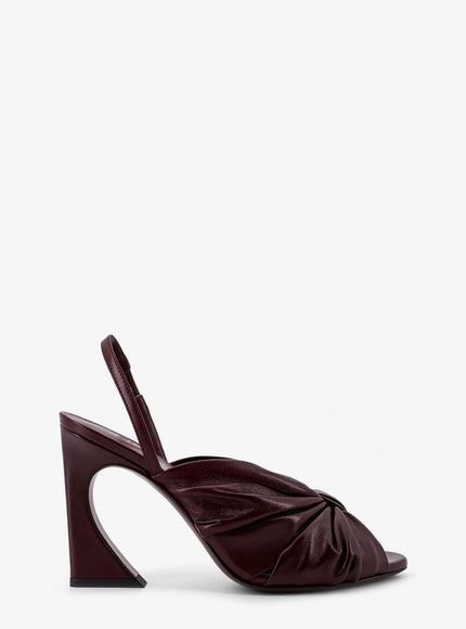 Fendi Decolleté Arco In Pelle Plum