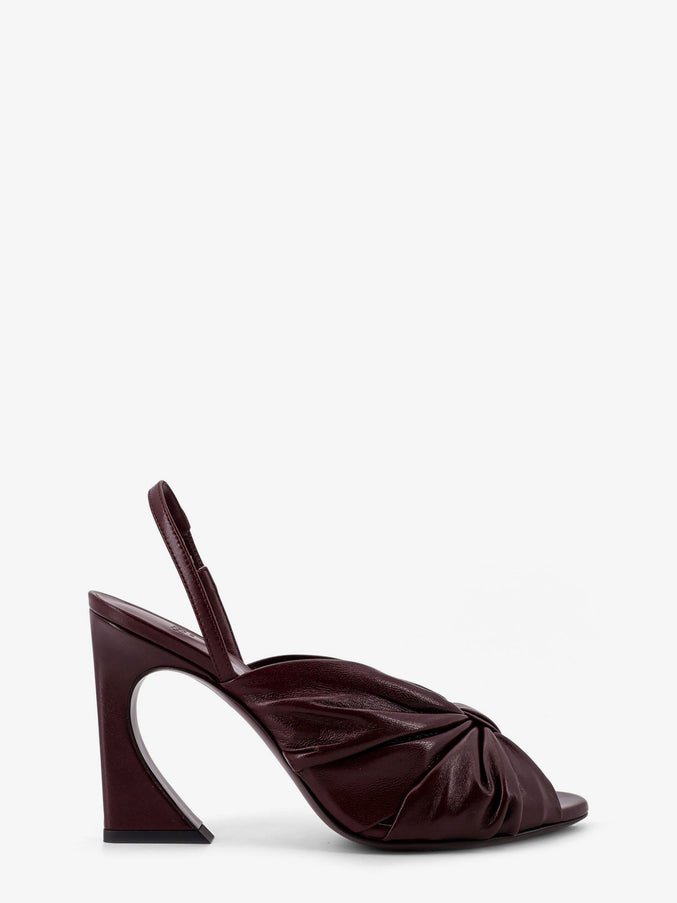 Fendi Decolleté Arco In Pelle Plum