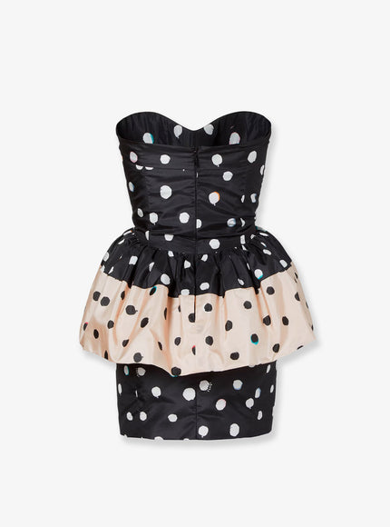 Fendi Falena Dots Taffeta' Bustier Dress