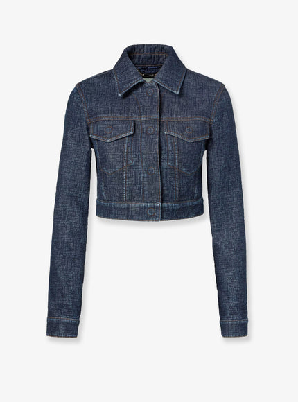 Fendi Padded Denim Jacket 44 Blueberry 26