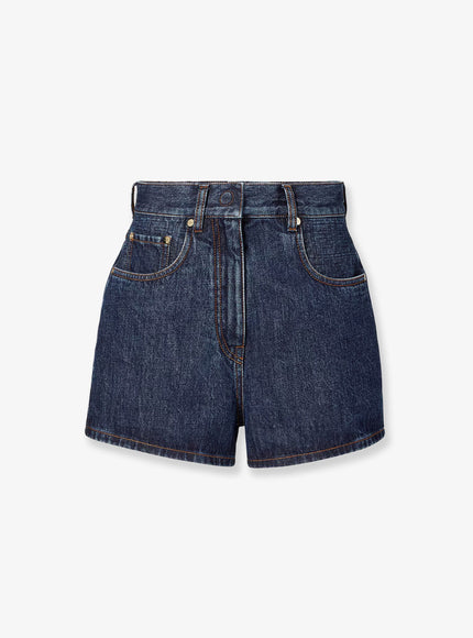 Fendi Denim Shorts Blueberry 26