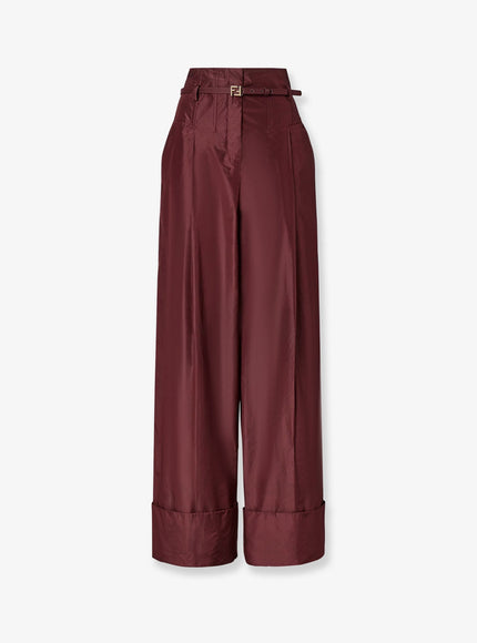 Fendi Taffeta' Trousers Plum 26