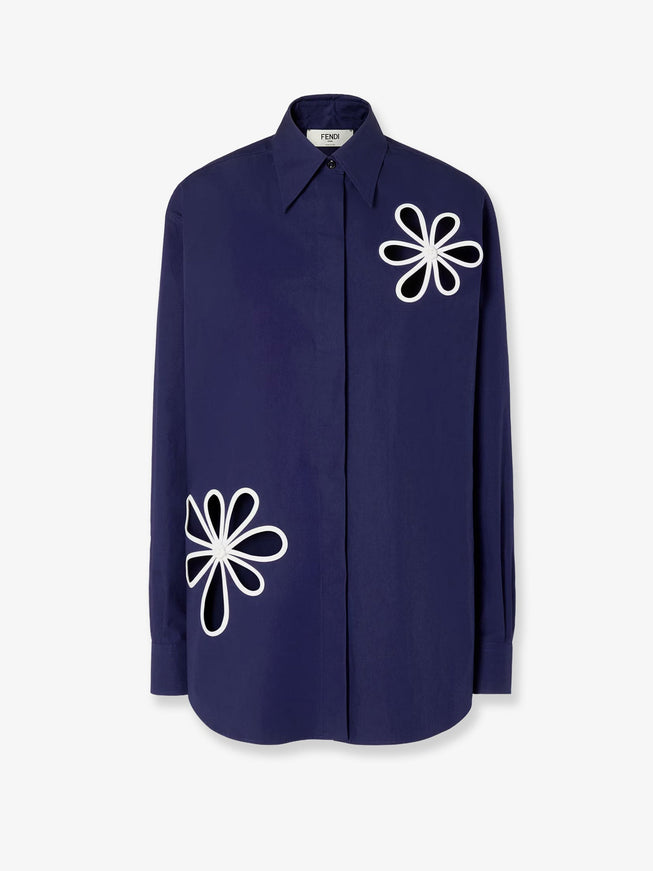 Fendi Cotton Popelin Shirt Inchiostro 26