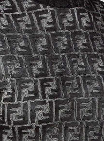 Fendi Ff Embroidered Jersey Top