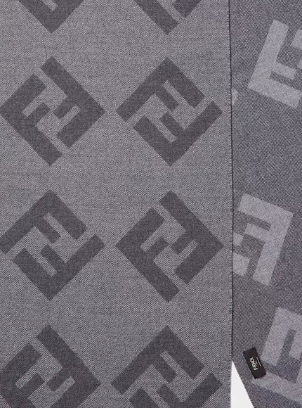 Fendi Wool And Silk Ff Scarf