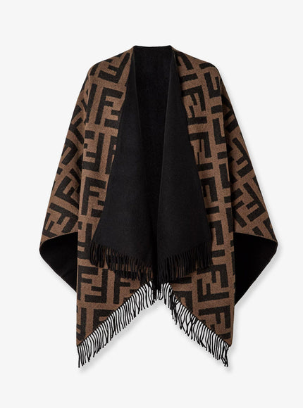 Fendi Cashmere And Wool Poncho