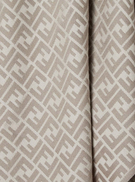 Fendi Ff Silk And Wool Poncho