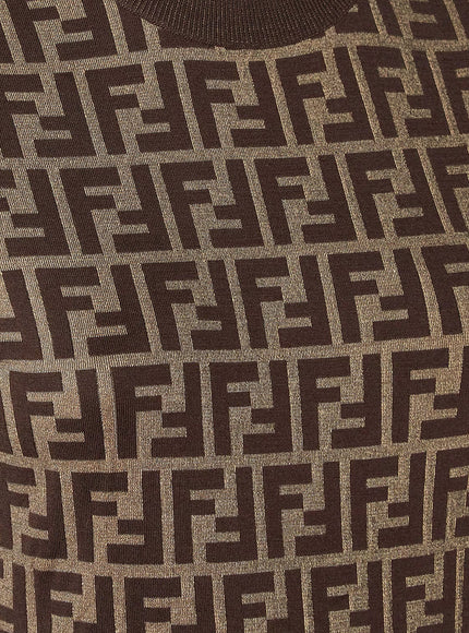 Fendi Ff Cotton Blend Dress