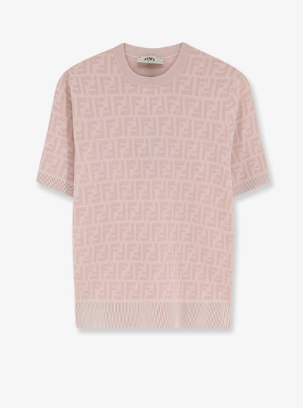 Fendi Ff Wool And Silk Sweater Grapefruit 26