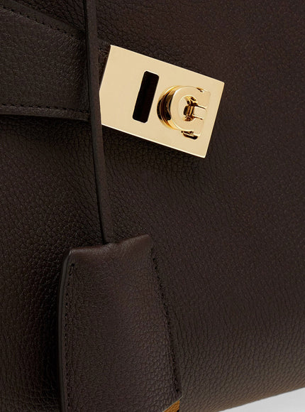 Ferragamo Hug Soft M Leather Shoulder Bag