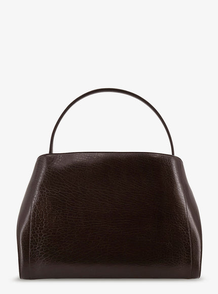 Ferragamo Hug Leather Shoulder Bag With Logo On The Front