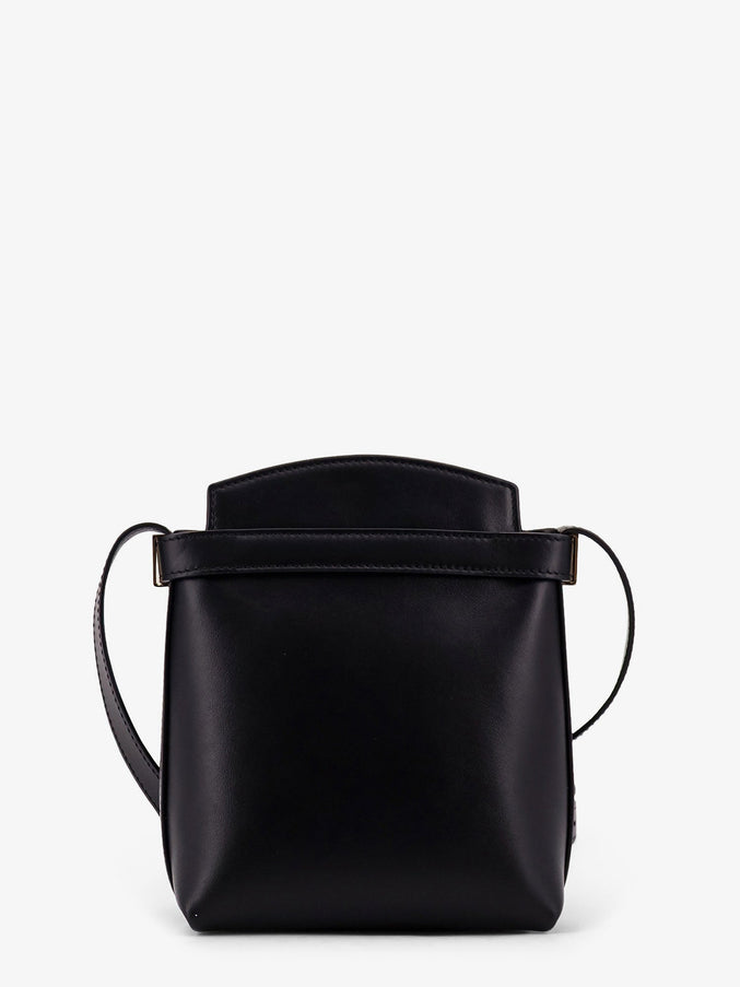 Ferragamo Leather Crossbody Bag With Gancini Detail
