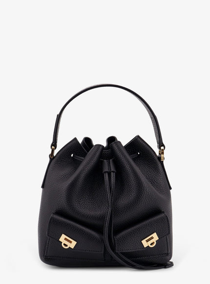 Ferragamo Leather Crossbody Bag Uni Black