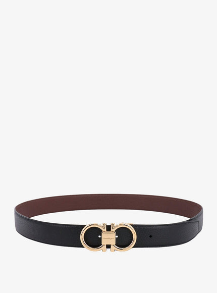 Ferragamo Reversible Leather Belt Nero