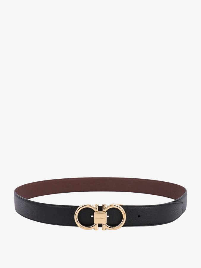 Ferragamo Reversible Leather Belt Nero