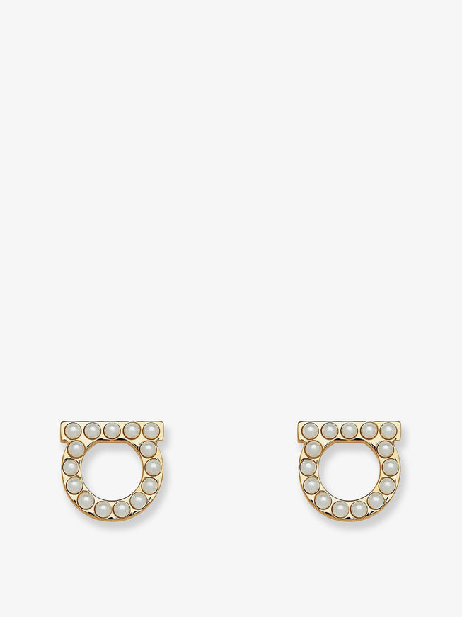Ferragamo Brass Earrings With Gold Finishes Uni Oro