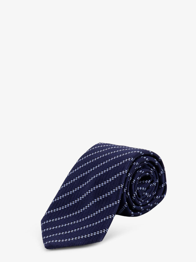 Giorgio Armani Silk Tie Uni Blu Notte