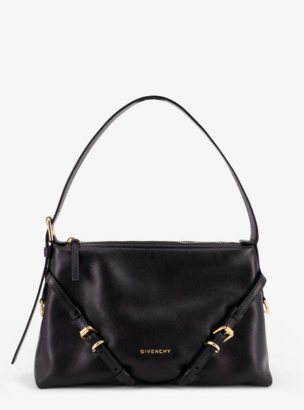 Givenchy Voyou Leather Shoulder Bag Uni Black