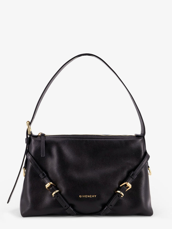 Givenchy Voyou Leather Shoulder Bag Uni Black