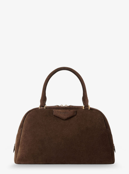 Givenchy Antigona East West Bag In Suede Uni Ebonybrown